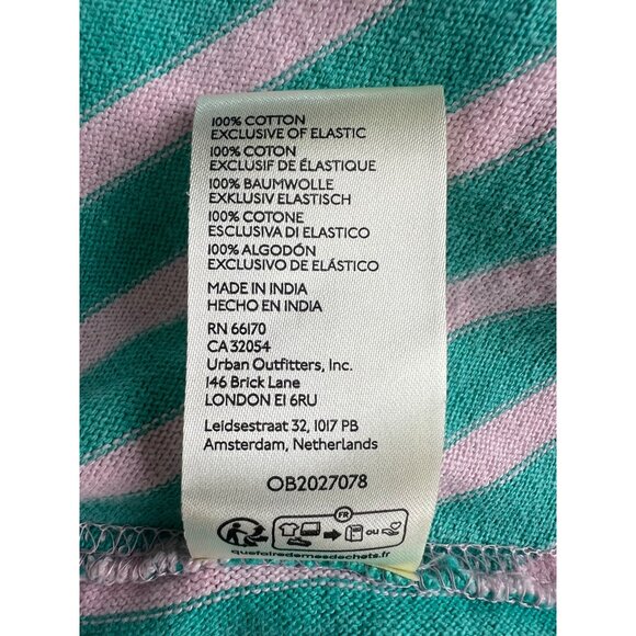 Free People We The Free Coastal Town Halter Top Green White Large - Picture 5 of 13